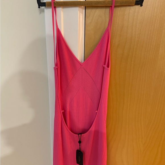 Rag & Bone Asher Backless Pink Midi Dress New With Tags - Picture 2 of 5